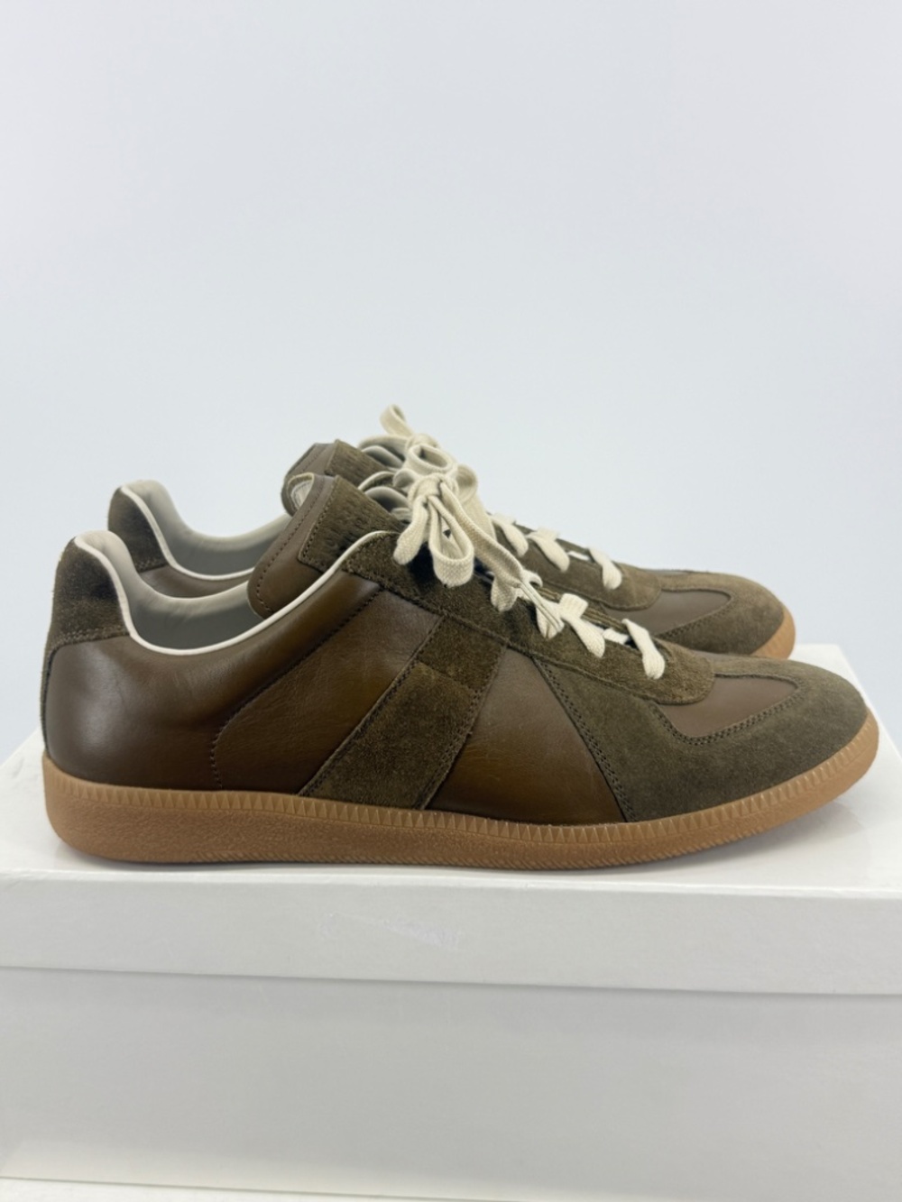 Maison Margiela GAT Low Olive Suede